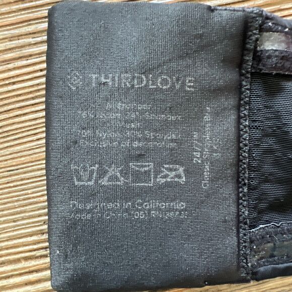 ThirdLove 24/7 Classic Strapless Bra BLACK Size 44F PLUS 44 F Third Love - Picture 4 of 5